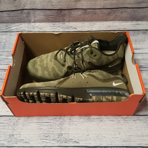 🚫SOLD🚫NIKE AIR MAX SEQUENT 3 PRM CAMO *OPEN BOX* - Picture 4 of 7
